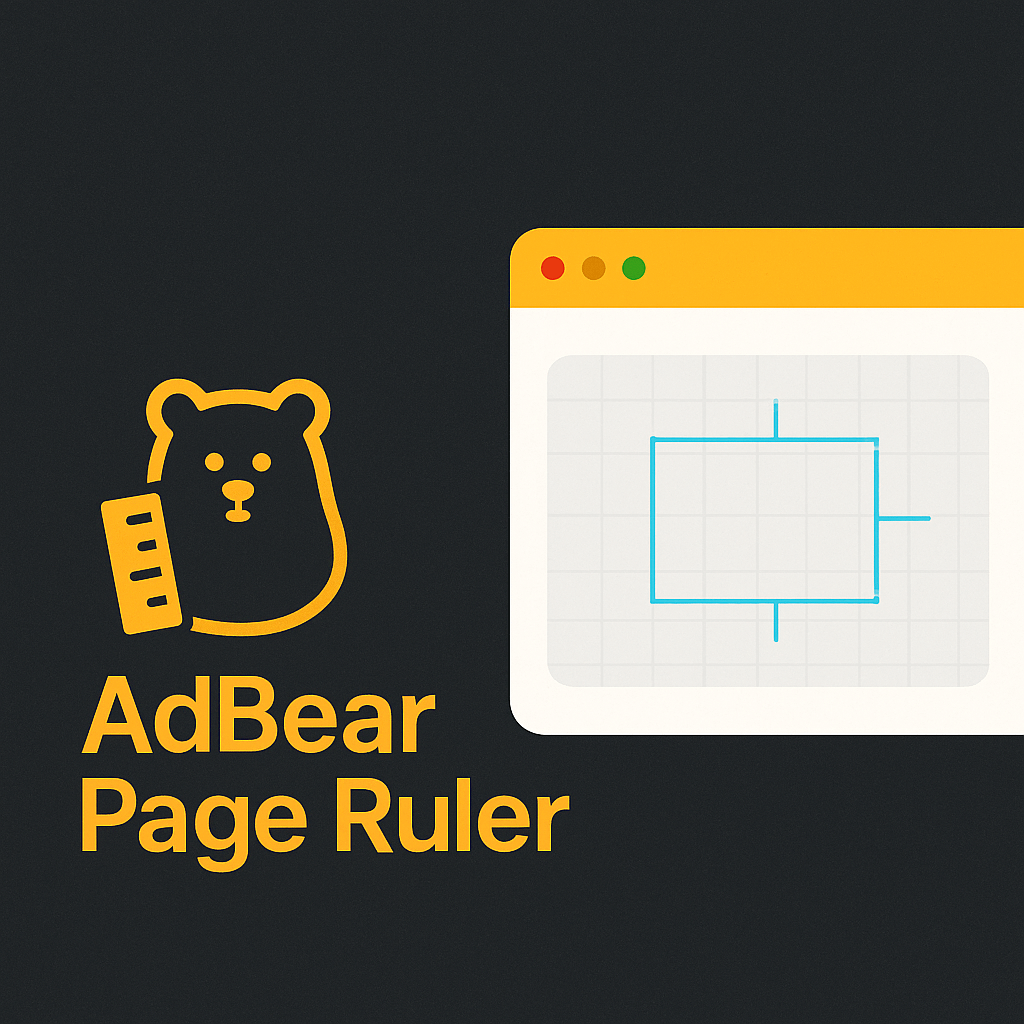 Adbear Page Ruler: Chrome Piksel Ölçüm Eklentisi